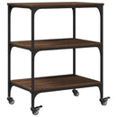 Küchenwagen Braun Eichen-Optik 60X41X76 Cm Holzwerkstoff