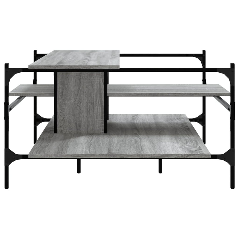 Couchtisch Grau Sonoma 100x100x48,5 cm Holzwerkstoff