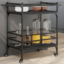 Küchenwagen Braun Eichen-Optik 82X40X78,5 Cm Holzwerkstoff