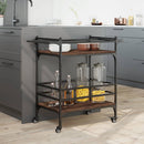 Küchenwagen Braun Eichen-Optik 82X40X78,5 Cm Holzwerkstoff