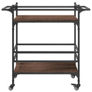 Küchenwagen Braun Eichen-Optik 82X40X78,5 Cm Holzwerkstoff