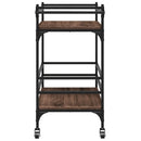 Küchenwagen Braun Eichen-Optik 82X40X78,5 Cm Holzwerkstoff