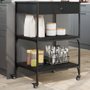 Küchenwagen Braun Eichen-Optik 60X48X89,5 Cm Holzwerkstoff
