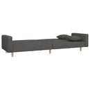 Schlafsofa 2-Sitzer Mit 2 Kissen Stoff
