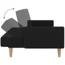 Schlafsofa 2-Sitzer Stoff