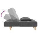Schlafsofa 2-Sitzer Mit 2 Kissen Stoff