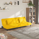 Schlafsofa 2-Sitzer Mit 2 Kissen Samt