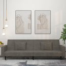 Schlafsofa 2-Sitzer Mit 2 Kissen Samt