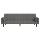 Schlafsofa 2-Sitzer Mit 2 Kissen Stoff