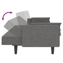Schlafsofa 2-Sitzer Mit 2 Kissen Stoff
