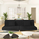 Schlafsofa 2-Sitzer Mit 2 Kissen Stoff