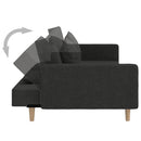Schlafsofa 2-Sitzer Mit 2 Kissen Stoff