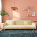 Schlafsofa 2-Sitzer Mit 2 Kissen Stoff