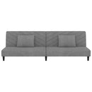 Schlafsofa 2-Sitzer Mit 2 Kissen Samt