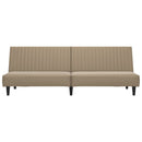 Schlafsofa 2-Sitzer -Braun Kunstleder