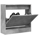 Schuhschrank Holzwerkstoff Betongrau