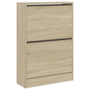 Schuhschrank Sonoma-Eiche 60X21X87,5 Cm Holzwerkstoff Sonoma Eiche