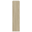 Schuhschrank Sonoma-Eiche 60X21X87,5 Cm Holzwerkstoff Sonoma Eiche