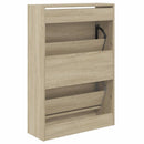 Schuhschrank Sonoma-Eiche 60X21X87,5 Cm Holzwerkstoff Sonoma Eiche
