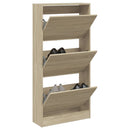 Schuhschrank Sonoma-Eiche 60X21X87,5 Cm Holzwerkstoff Sonoma Eiche