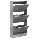 Schuhschrank Holzwerkstoff Betongrau