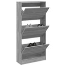 Schuhschrank Holzwerkstoff Grau Sonoma