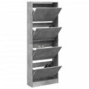 Schuhschrank Holzwerkstoff Betongrau