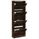 Schuhschrank 60X34X63,5 Cm Holzwerkstoff Räuchereiche