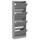 Schuhschrank Holzwerkstoff Grau Sonoma
