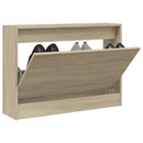 Schuhschrank Sonoma-Eiche 60X21X87,5 Cm Holzwerkstoff Sonoma Eiche