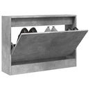 Schuhschrank Holzwerkstoff Betongrau