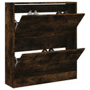 Schuhschrank 60X34X63,5 Cm Holzwerkstoff Räuchereiche
