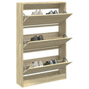 Schuhschrank Sonoma-Eiche 60X21X87,5 Cm Holzwerkstoff Sonoma Eiche
