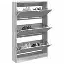 Schuhschrank Holzwerkstoff Grau Sonoma
