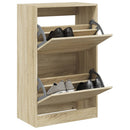 Schuhschrank Sonoma-Eiche 60X21X87,5 Cm Holzwerkstoff Sonoma Eiche
