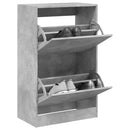 Schuhschrank Holzwerkstoff Betongrau