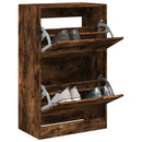 Schuhschrank 60X34X63,5 Cm Holzwerkstoff Räuchereiche