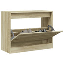 Schuhschrank Sonoma-Eiche 60X21X87,5 Cm Holzwerkstoff Sonoma Eiche