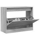 Schuhschrank Holzwerkstoff Grau Sonoma
