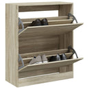 Schuhschrank Sonoma-Eiche 60X21X87,5 Cm Holzwerkstoff Sonoma Eiche