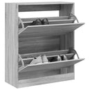 Schuhschrank Holzwerkstoff Grau Sonoma