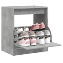 Schuhschrank Holzwerkstoff Betongrau