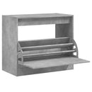 Schuhschrank Holzwerkstoff Betongrau