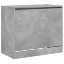 Schuhschrank Holzwerkstoff Betongrau