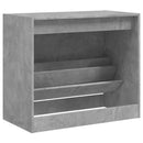 Schuhschrank Holzwerkstoff Betongrau