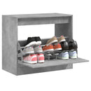 Schuhschrank Holzwerkstoff Betongrau