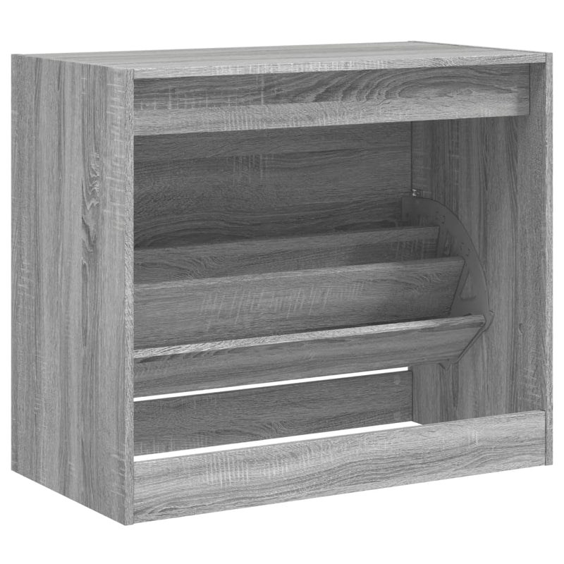 Schuhschrank Holzwerkstoff Grau Sonoma