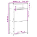 Schuhschrank 60X34X112 Cm Holzwerkstoff