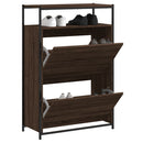 Schuhschrank 60X34X112 Cm Holzwerkstoff