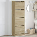 Schuhschrank Sonoma-Eiche 60X21X87,5 Cm Holzwerkstoff Sonoma Eiche